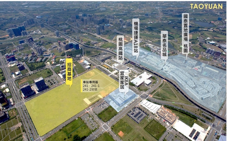 高铁桃园站前3万坪